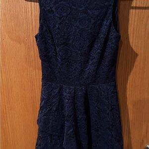 Speechless Navy Lace Mini Dress